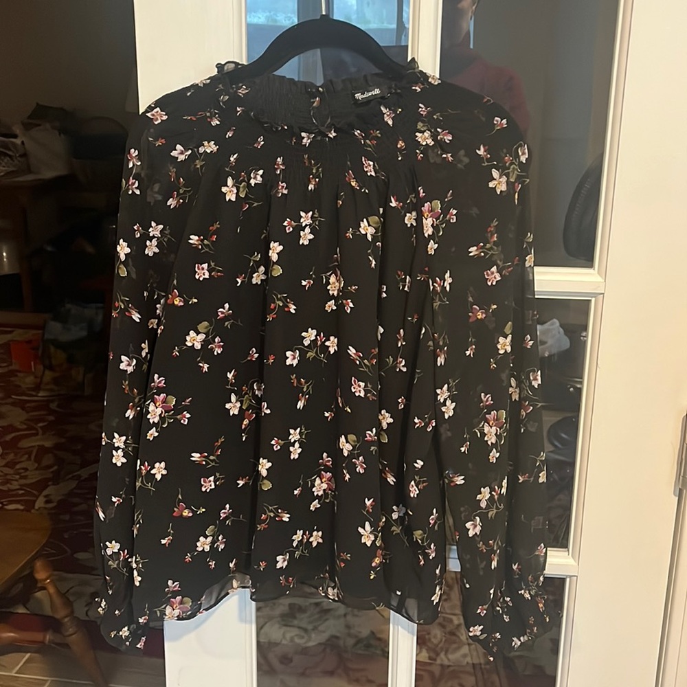 Madewell floral top -M